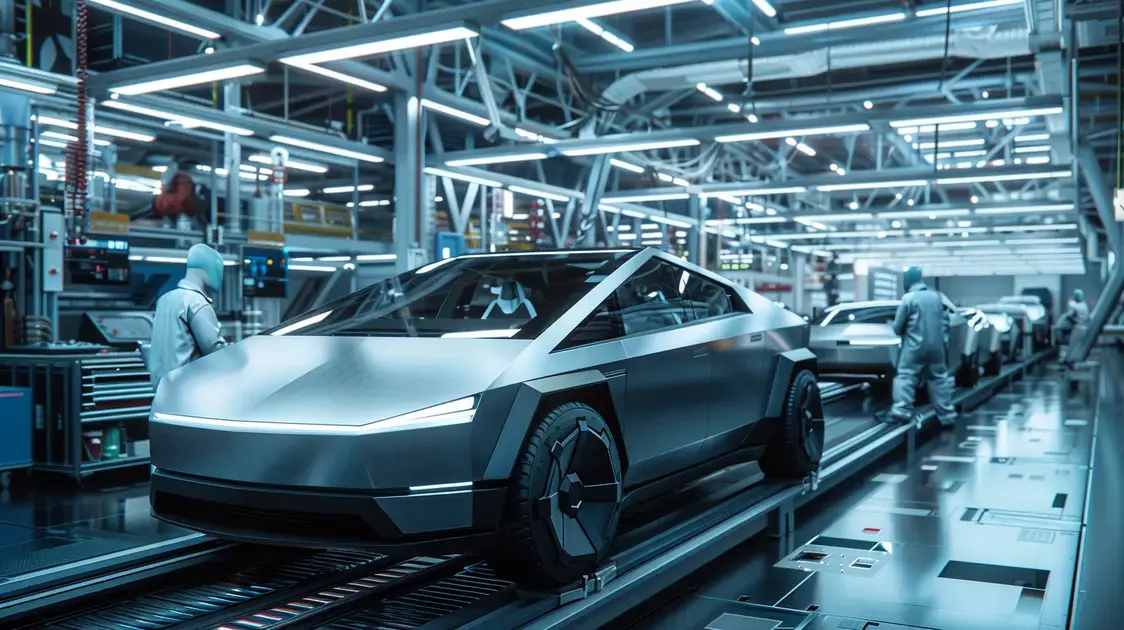 Gigafábrica no Texas acelera produção da Cybertruck, e Elon Musk mira concorrentes de peso.