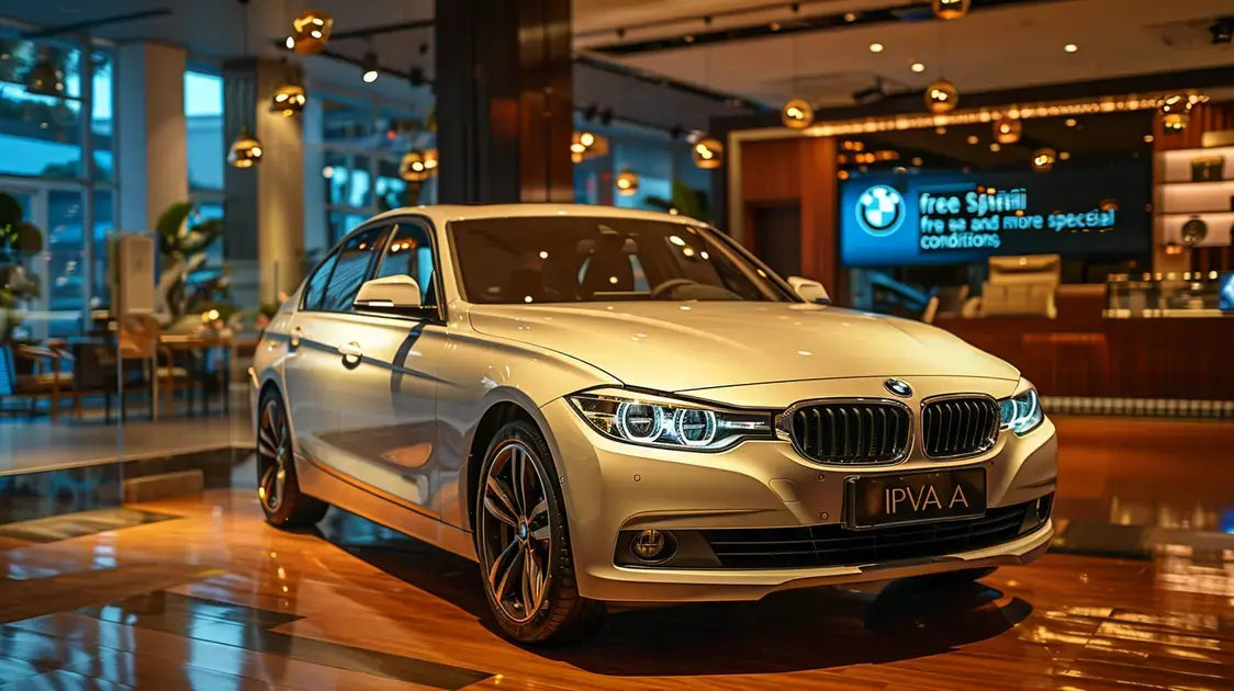 Ofertas exclusivas: IPVA quitado e taxas reduzidas na BMW 320i e outros modelos da marca de luxo!