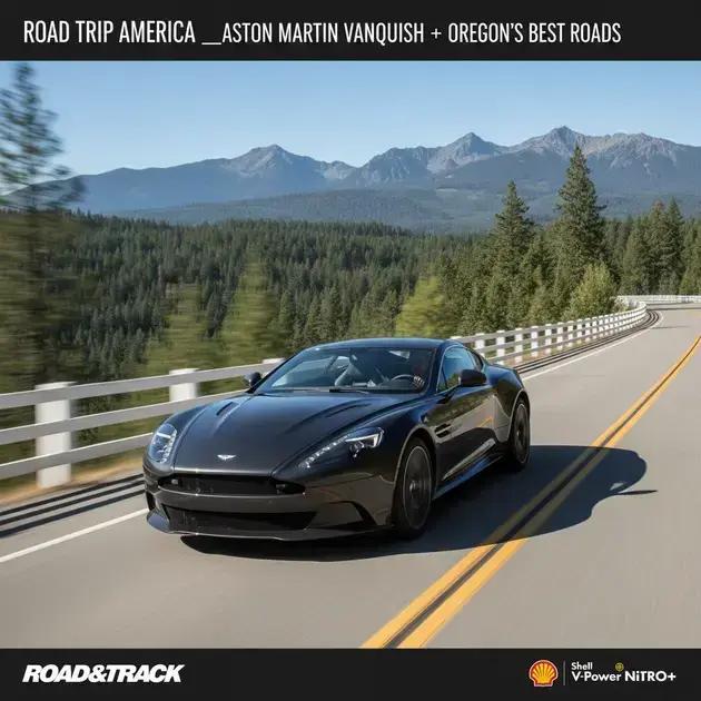 Aston Martin Vanquish: Aventura nas estradas mais incríveis do Oregon
