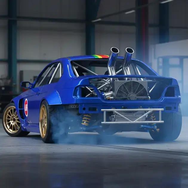 BMW M2 de 1100 cv faz drift insano dentro de fábrica em Munique