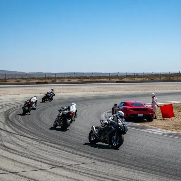 Que loucura! Tesla entra em pista durante corrida de moto ao vivo