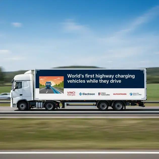 França tem rodovia que carrega carros elétricos em movimento; veja