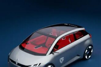 Peugeot Polygon antecipa o novo 208 com visual futurista e ousado